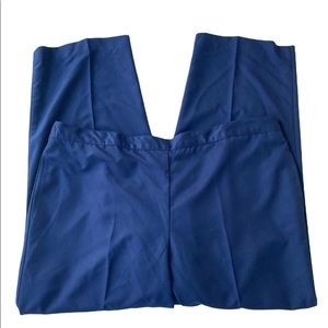 NWT Womans Alfred Dunner Navy Pants 16 Short Anchor's Away Classic Fit Elastic